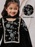 Girl's' Black Kurta Set With Dupatta